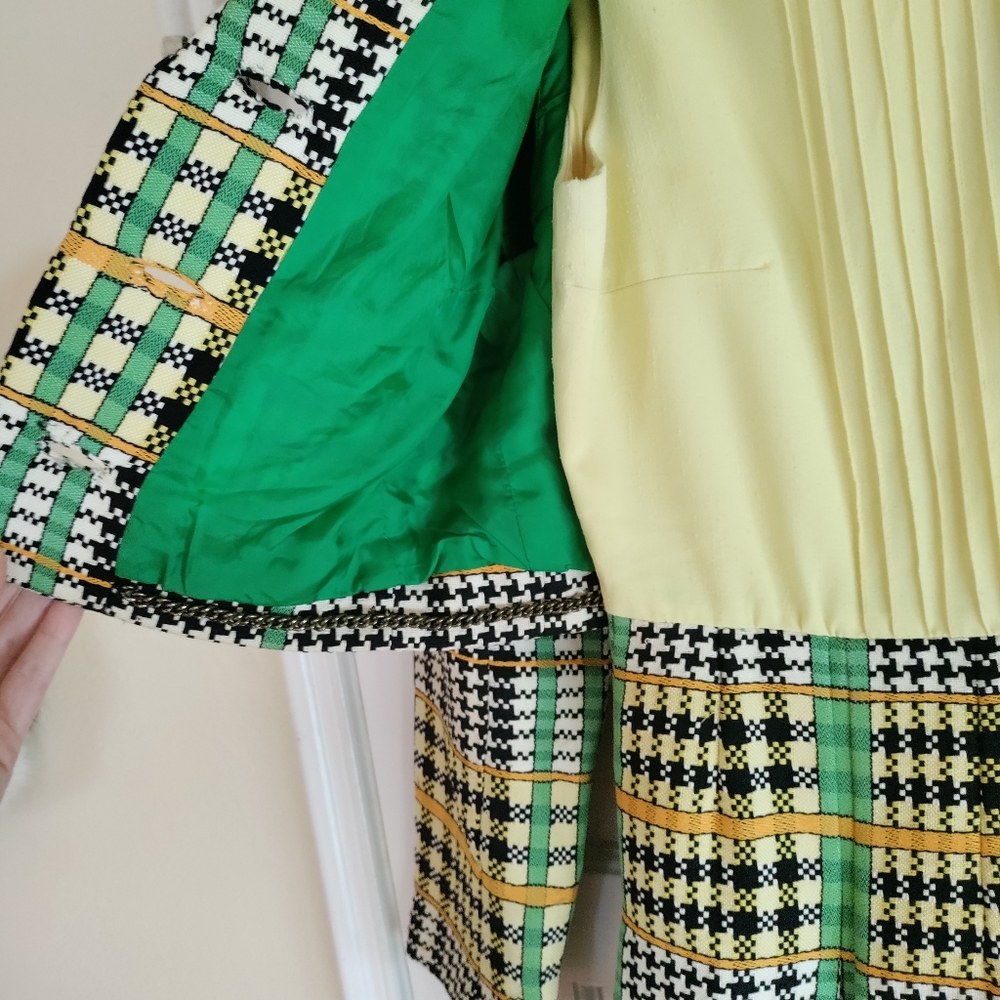 Vintage Plaid Skirt And Jacket Set - Picture 3 of 15